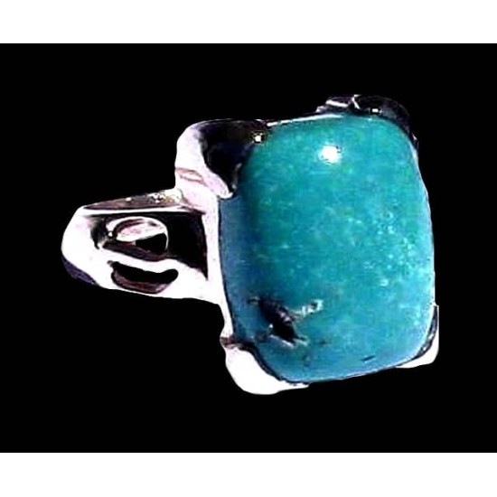 Turquoise - Bague indienne argent Turquoise - Bijoux Inde,Bagues hommes avec Pierre