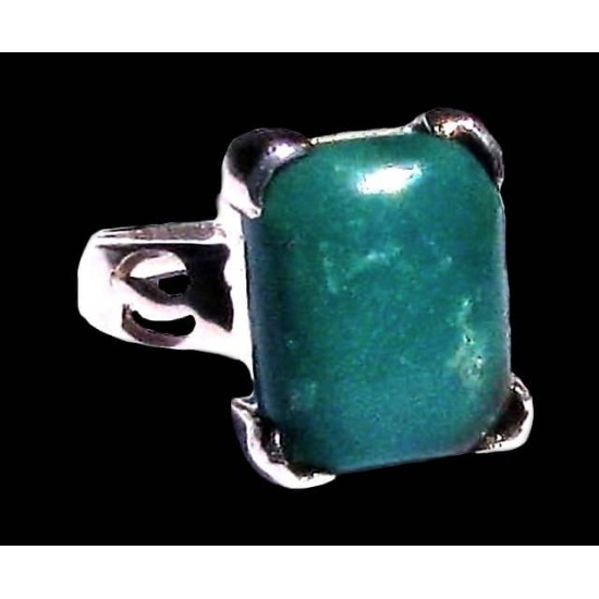 Turquoise - Bague indienne argent Turquoise - Bijoux Inde,Bagues hommes avec Pierre