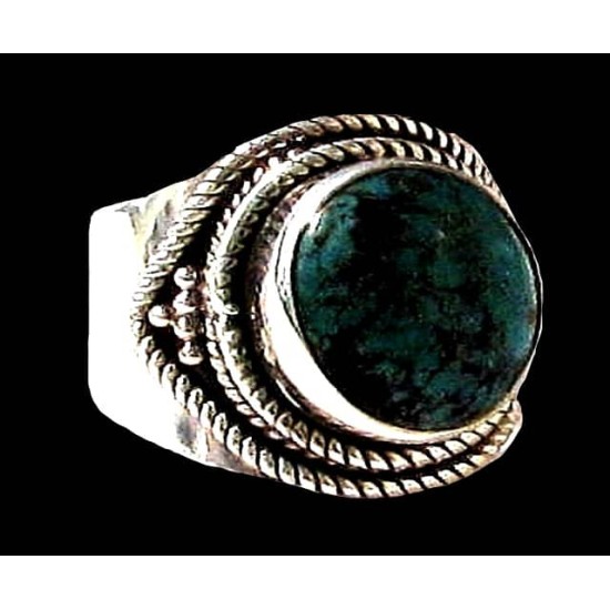 Turquoise - Bague indienne argent Turquoise - Bijoux Inde,Bagues hommes avec Pierre