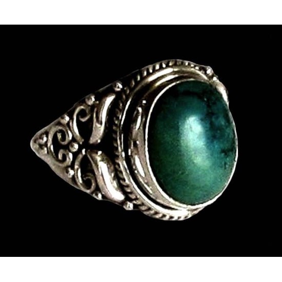 Turquoise Silver India Jewelry - Indian Ring