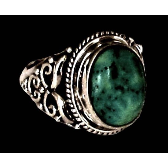 Turquoise Silver Indian Ring - India Jewelry