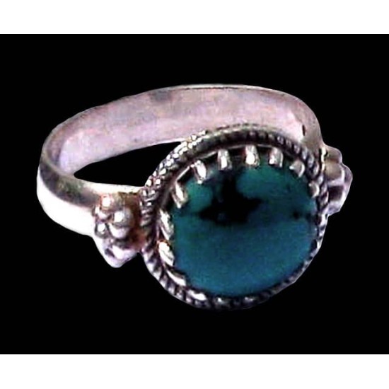 Turquoise - Bague indienne argent Turquoise - Bijoux Inde,Bagues indiennes