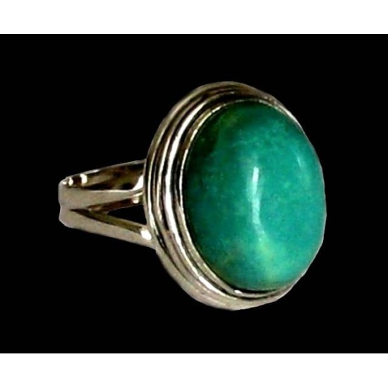 Bague indienne argent Turquoise - Bijoux Inde,Bagues indiennes