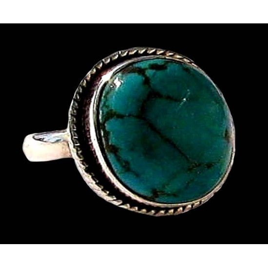 Turquoise - Bague indienne argent Turquoise - Bijoux Inde,Bagues indiennes