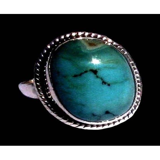 Turquoise - Bague indienne argent Turquoise - Bijoux Inde,Bagues indiennes