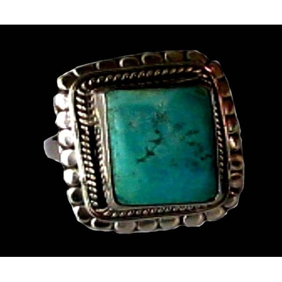 Bijoux inde - Bague indienne argent Turquoise