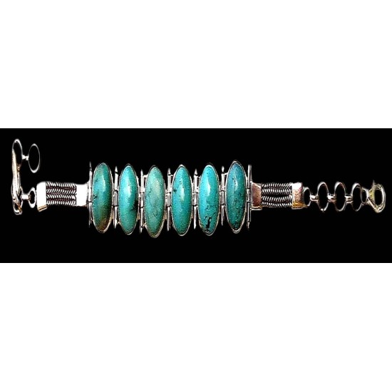 Indian silver jewellery - Indian Turquoise Bracelet,Indian Bracelets