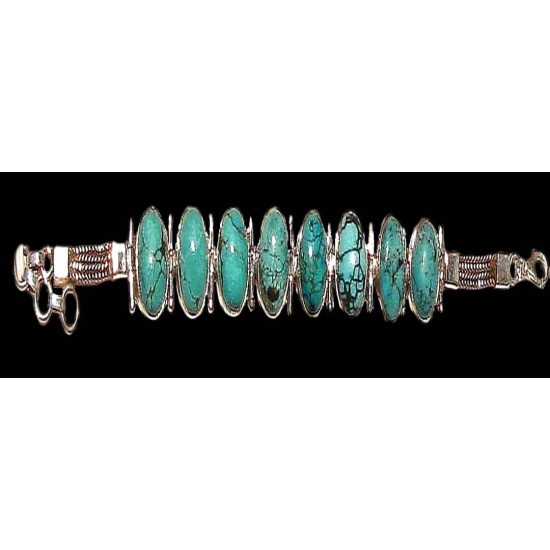 Indian silver jewellery - Indian Turquoise Bracelet,Indian Bracelets
