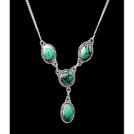 India silver jewellery - Indian Turquoise Necklace,Indian Neckless