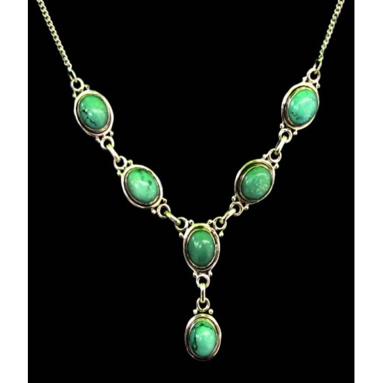 India silver jewellery - Indian Turquoise Necklace,Indian Neckless