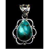 Turquoise - Pendentif indien Turquoise - Bijoux Inde