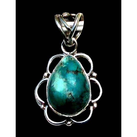 India silver jewellery - Indian Turquoise Pendant,Indian Pendants