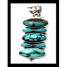 Turquoise - Pendentif indien Turquoise - Bijoux Inde Turquoise - Pendentif indien Turquoise - Bijoux Inde