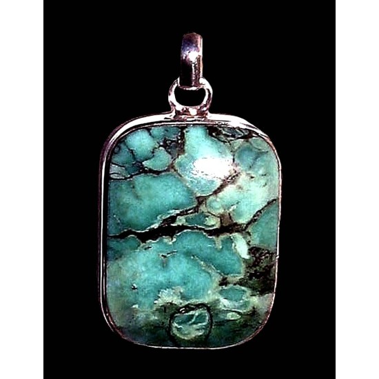 India silver jewellery - Indian Turquoise Pendant,Indian Pendants