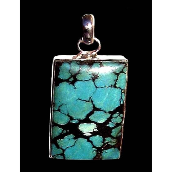 India silver jewellery - Indian Turquoise Pendant,Indian Pendants