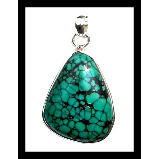 Turquoise - Pendentif indien Turquoise - Bijoux Inde,Pendentifs indiens