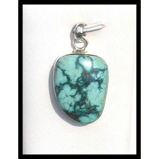 India silver jewellery - Indian Turquoise Pendant,Indian Pendants