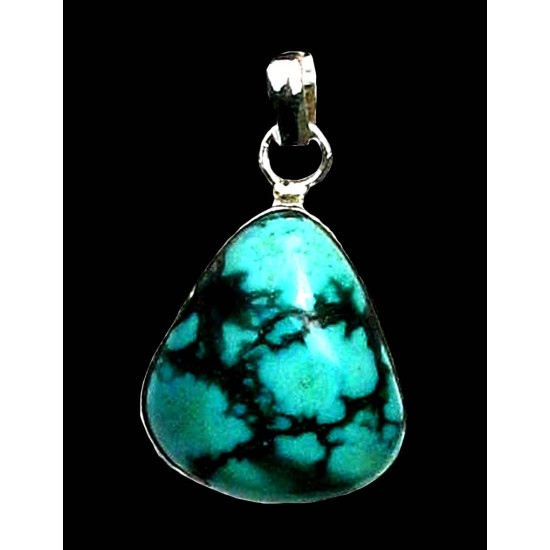 India silver jewellery - Indian Turquoise Pendant,Indian Pendants