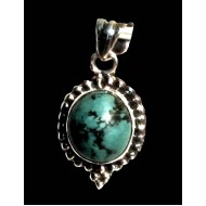 Turquoise - Turquoise Indian Pendant - India Jewelry