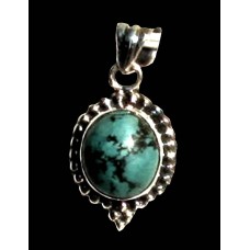 Turquoise - Pendentif indien Turquoise - Bijoux Inde