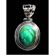 Turquoise - Turquoise Indian Pendant - India Jewelry