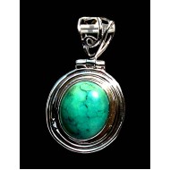 Turquoise - Turquoise Indian Pendant - India Jewelry