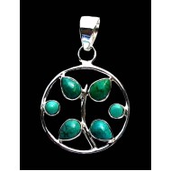 Turquoise - Pendentif indien Turquoise - Bijoux Inde