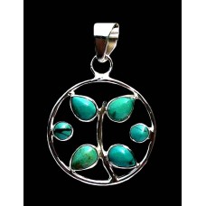 Turquoise - Pendentif indien Turquoise - Bijoux Inde Turquoise - Pendentif indien Turquoise - Bijoux Inde