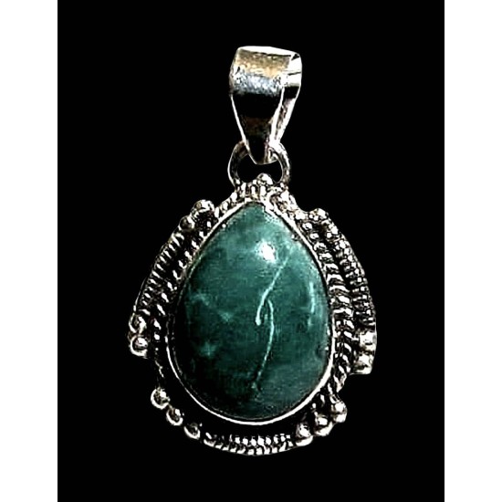 India silver jewellery - Indian Turquoise Pendant,Indian Pendants