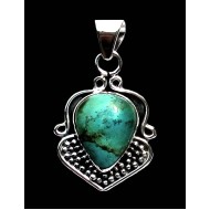 Turquoise - Pendentif indien Turquoise - Bijoux Inde