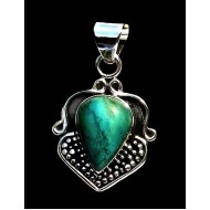 Turquoise - Pendentif indien Turquoise - Bijoux Inde