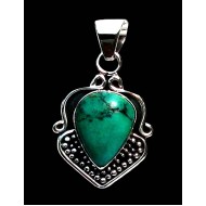 Turquoise - Turquoise Indian Pendant - India Jewelry