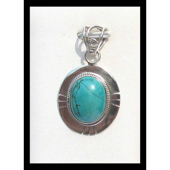 India silver jewellery - Indian Turquoise Pendant,Indian Pendants