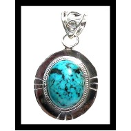 Turquoise - Pendentif indien Turquoise - Bijoux Inde