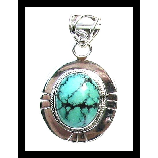 Turquoise - Pendentif indien Turquoise - Bijoux Inde,Pendentifs indiens