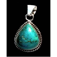 Turquoise - Pendentif indien Turquoise - Bijoux Inde