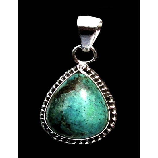 Indian silver jewellery - Indian Turquoise Pendant,Indian Pendants