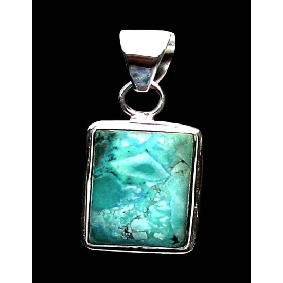 Indian silver jewellery - Indian Turquoise Pendant,Indian Pendants