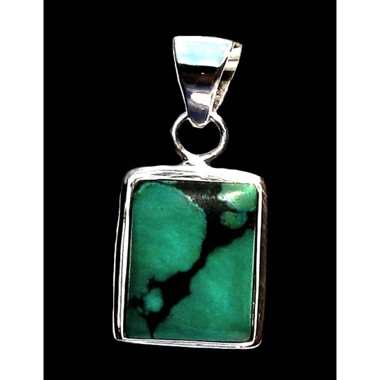 Indian silver jewellery - Indian Turquoise Pendant,Indian Pendants