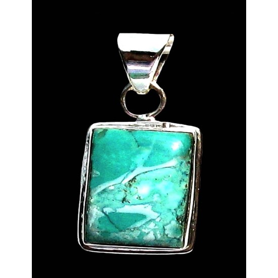 Indian silver jewellery - Indian Turquoise Pendant,Indian Pendants