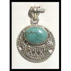 Turquoise - Pendentif indien Turquoise - Bijoux Inde Turquoise - Pendentif indien Turquoise - Bijoux Inde