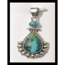 Turquoise - Pendentif indien Turquoise - Bijoux Inde Turquoise - Pendentif indien Turquoise - Bijoux Inde