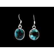 India silver jewellery - Indian Turquoise Earrings
