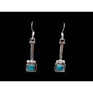 India silver jewellery - Indian Turquoise Earrings