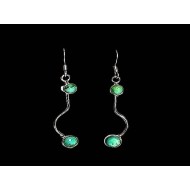 Turquoise - Boucles d'Oreilles indiennes Turquoise - Bijoux Inde