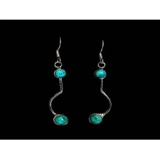 Turquoise - Boucles d'Oreilles indiennes Turquoise - Bijoux Inde Turquoise - Boucles d'Oreilles indiennes Turquoise - Bijoux Inde