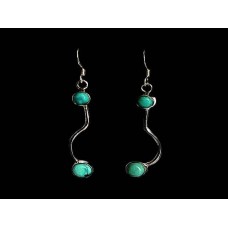 Turquoise - Boucles d'Oreilles indiennes Turquoise - Bijoux Inde Turquoise - Boucles d'Oreilles indiennes Turquoise - Bijoux Inde