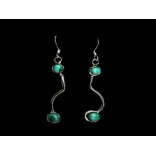 Turquoise - Boucles d'Oreilles indiennes Turquoise - Bijoux Inde Turquoise - Boucles d'Oreilles indiennes Turquoise - Bijoux Inde