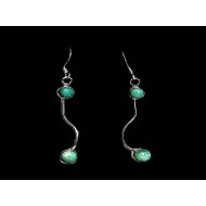 India silver jewellery - Indian Turquoise Earrings