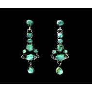 India silver jewellery - Indian Turquoise Earrings